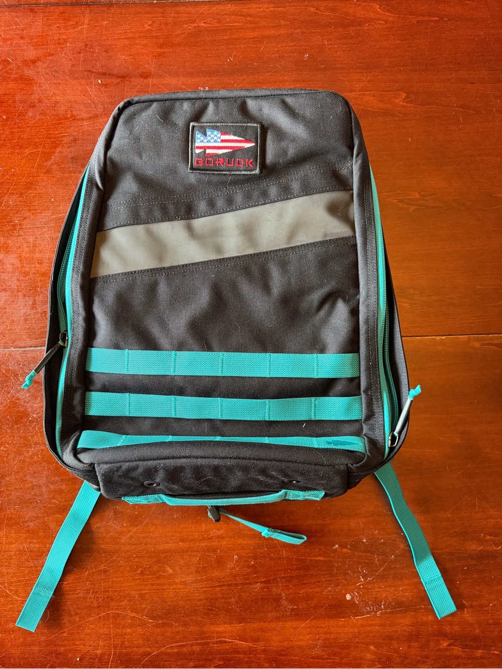 GORUCK 20L Rucker Black and Teal
